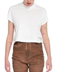 Rick Owens - Camiseta corta elegante para mujer - Lyst
