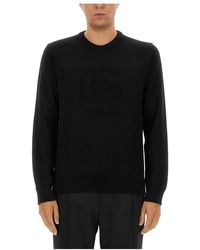 Dolce & Gabbana - Truien & Vesten ,Zwart ,Pull Girocollo M - Lyst