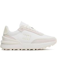 Tommy Hilfiger - Schoenen ,Wit ,Polyester Tech Runner Sneakers - Lyst