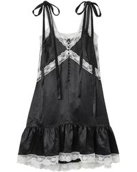 Marc Jacobs - Satin Kant Slip Midi Jurk - Lyst