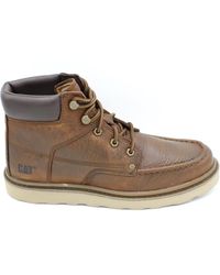 Caterpillar - Leren Veterschoen Rubberen Zool - Lyst