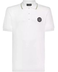 Philipp Plein - Fitness ,Wit ,Wit Polo Shirt Ss Tiger - Lyst