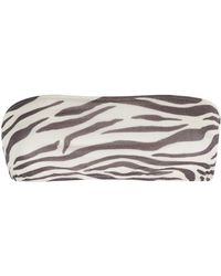 MC2 Saint Barth - Badmode ,Veelkleurig ,Zebra Bandeau Bikini Top Lurex Bruin - Lyst