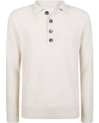 Eleventy - Truien & Vesten ,Kasjmier Maglia Polo 4 Bottoni - Lyst