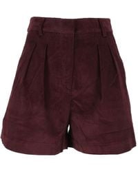 MC2 Saint Barth - Korte Broeken ,Paars ,Katoen Aya Shorts - Lyst