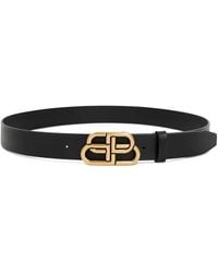 Balenciaga - Embossed Leather Belt - Lyst