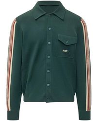 Autry - Truien & Vesten ,Groen ,Jacket Main Knit - Lyst