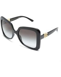 Dolce & Gabbana - Schwarze sonnenbrille mit original-etui - Lyst