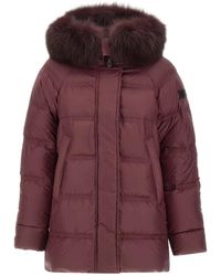 Peuterey - Jassen ,Rood ,Polyester Takan Mqn 04 Bontjas - Lyst