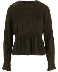 By Malene Birger - Overhemden ,Bruin ,Ovas Blouse - Lyst