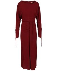 Max Mara - Kleedjes ,Rood ,Midi Jurken - Lyst