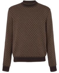 Balmain - Mini Monogram Jacquard Sweater - Lyst