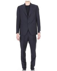 Caruso - Kostuums ,Blauw ,Wol Abito Sartoriale Norma - Lyst