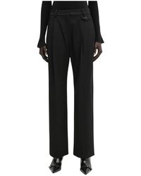 WRSTBHVR - Broeken ,Zwart ,Polyester Dorea Wijde Broek - Lyst