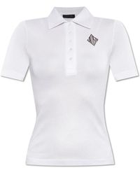Lacoste - Tops ,Wit ,Polo Met Logo - Lyst