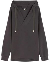 Weekend by Maxmara - Gele Hoodie Jurk Sweatshirt - Lyst