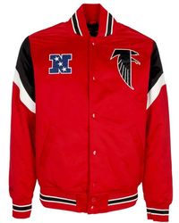 Mitchell & Ness - Jassen ,Rood ,Polyester Atlanta Falcons Bomberjack Nfl Teamkleuren - Lyst