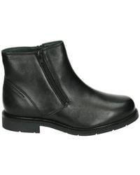 Sioux - Schoenen ,Zwart ,Leer Zwarte Leren Laarzen Met Rubberen Zool - Lyst