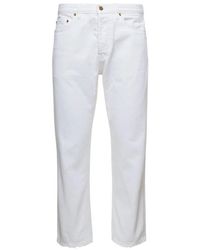 Golden Goose - Jeans bianchi in denim skate dyed bull - Lyst