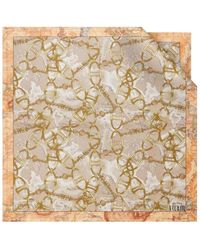 Alviero Martini 1A Classe - Eleganter seidenschal mit geo chain print - Lyst
