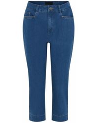 Cro - Jeans ,Blauw ,Denim Blauwe Denim Capri Shorts Vera Model - Lyst