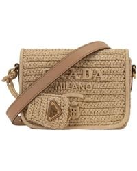 Prada - Borsa A Tracolla Bottone Magnetico - Lyst
