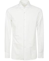Xacus - Weißes Hemd Mit Kragen Regular Fit - Lyst