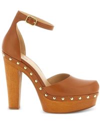 Chloé - Schoenen ,Bruin ,Leer Lola Platform Pump - Lyst