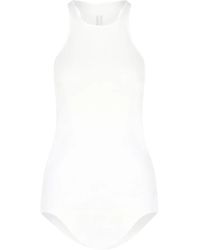 Rick Owens - Tops ,Wit ,Basic Rib Tanktop - Lyst
