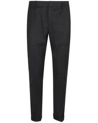 Dondup - Broeken ,Zwart ,Zwarte Op Maat Gemaakte Broek Voor Mannen - Lyst