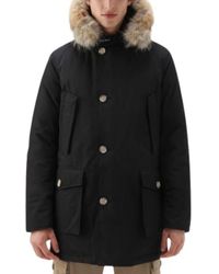 Woolrich - Schwarze parka mäntel für männer - Lyst