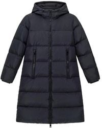 ARMANI EXCHANGE - Jassen ,Zwart ,Polyester Lange Gewatteerde Donsjas - Lyst