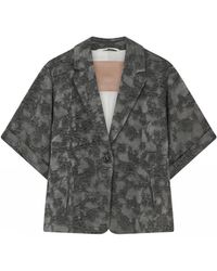 GUSTAV - Jassen ,Grijs ,Leer Blazers - Lyst