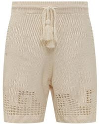 Alanui - Korte Broeken ,Knit Bermuda Shorts - Lyst