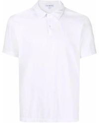 James Perse - Tops ,Wit ,Katoen Klassieke Polo Shirt - Lyst