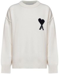 Ami Paris - Round-Neck Knitwear - Lyst