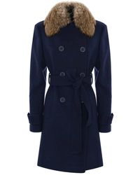Kocca - Coat Ecrufur - Lyst