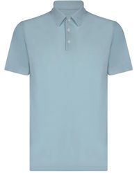 Zanone - Blaue t-shirts & polos für männer - Lyst
