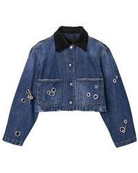 Marc Jacobs - Jassen ,Blauw ,Katoen Grommet Utility Jacket - Lyst