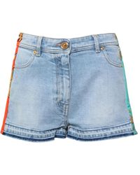 Versace Denim Shorts - - Dames - Blauw