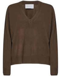 Kaos - Truien & Vesten ,Bruin ,Si 1Kt 002-5065 Gebreide Trui - Lyst