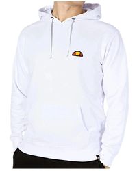 Ellesse - Weiße Kapuzenpullover Mit Patch-Logo - Lyst