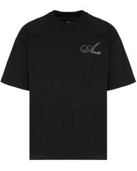 Amiri - Cryst Script Logo Lj Skate Tee - Lyst