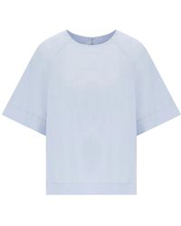 Max Mara - Overhemden ,Blauw ,Katoen Ridente Blouse - Lyst