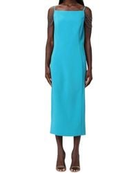 Pinko - Kleedjes ,Blauw ,Midi Schedejurk - Lyst