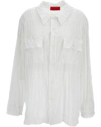 Thelatest - Oversized Katoenen Overhemd - Lyst