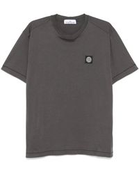 Stone Island - Graues ss-t-shirt - Lyst