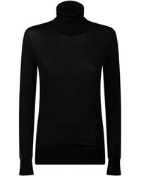 Calvin Klein - Jersey negro con panel transparente - Lyst