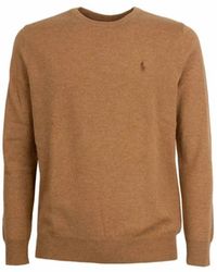 Polo Ralph Lauren - Gebreide Trui Met Lange Mouwen En Ronde Hals - Lyst