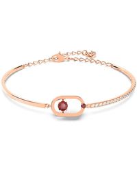 Swarovski - Damen Armband Una Rundschliff Rot Roségold 5620553 - Lyst